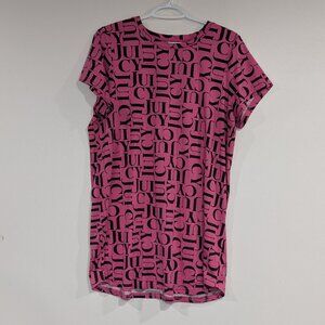 Juicy Couture Juicy Print Sleepwear Nightgown Pink Black Size Large